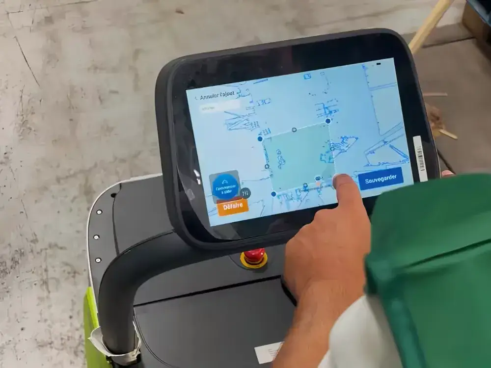 Configuration d'un robot de test lors d'une démonstration gratuite sur site